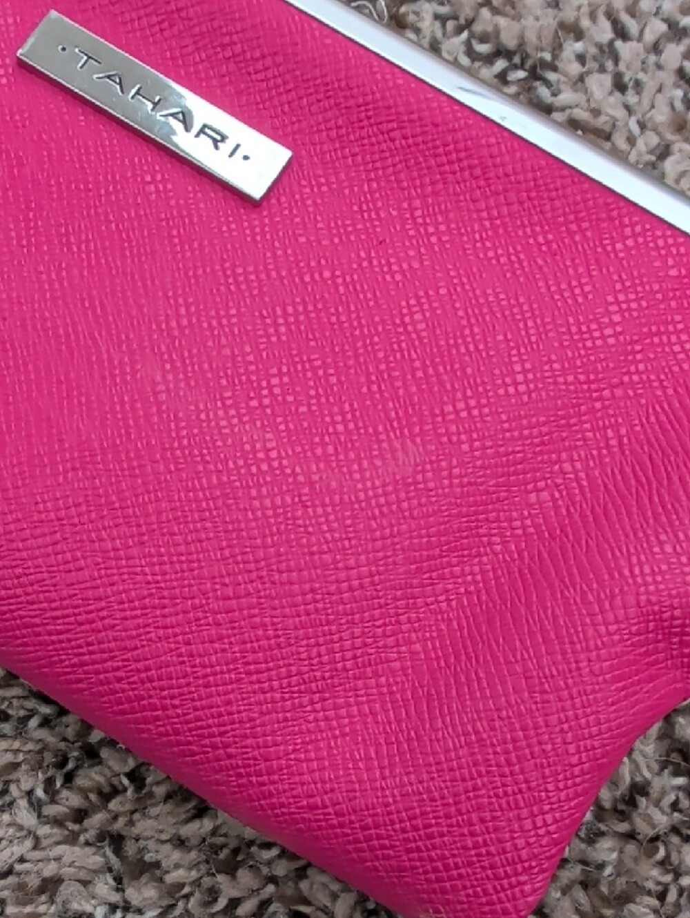Tahari Pink Frame Clutch Wallet - Picture 5 of 5